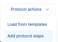Add Protocol Steps on Tasks
