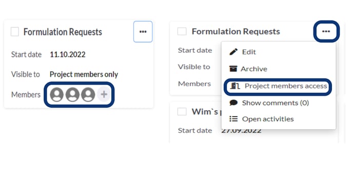 Add people to a project