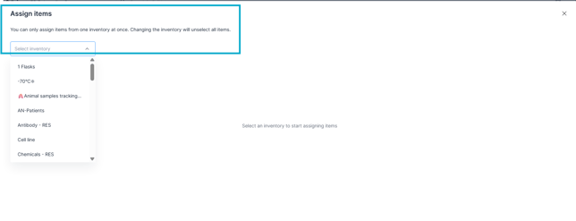 Assignitems in a task