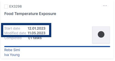 Can I change the date stamp on an experiment