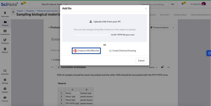 Creating an MS Office Document