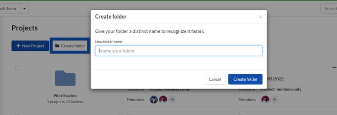 How to Create a Project Folder