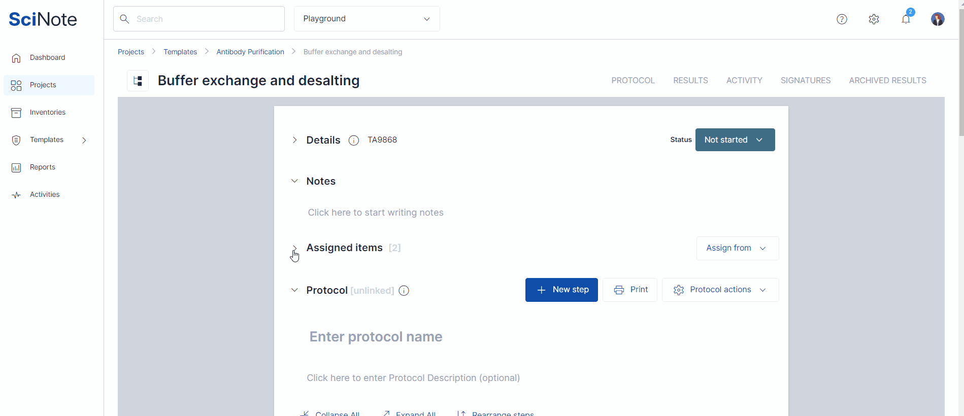 How to Upload a Protocol from the Protocol Template