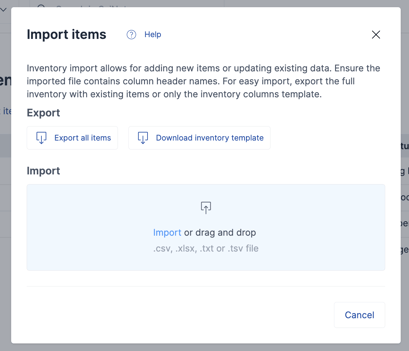 Import items popup-1