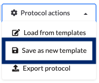 Protocol actions_templates
