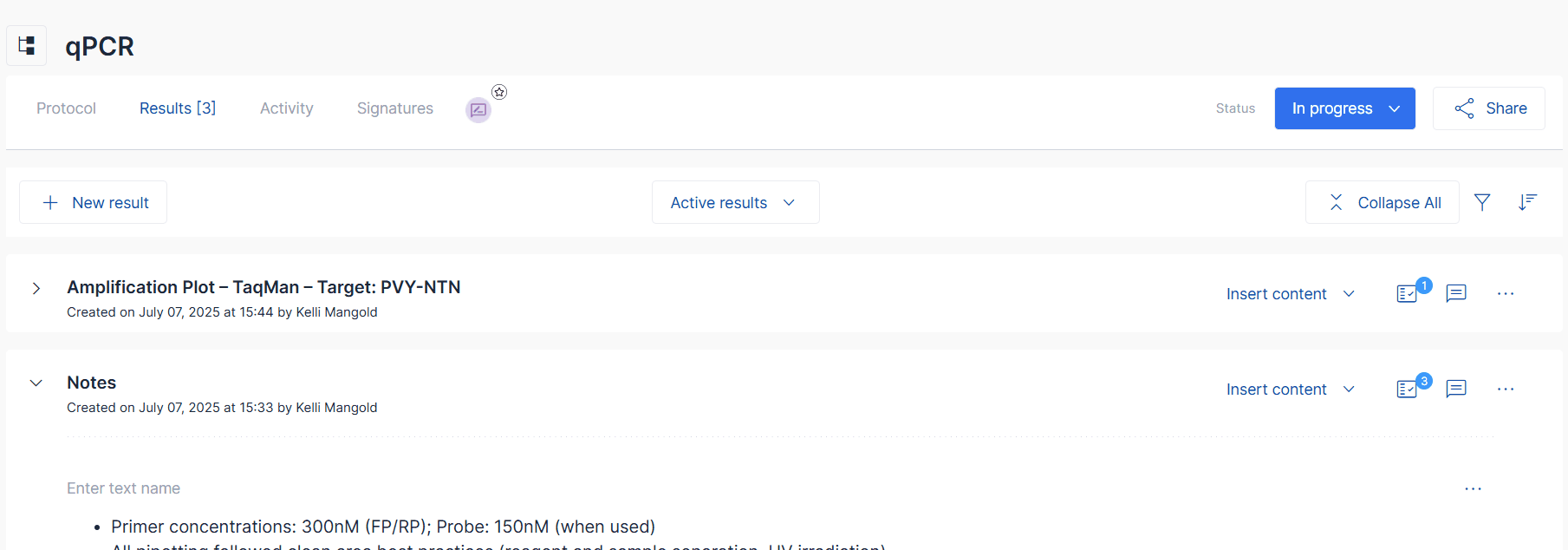 Managing Linked Results