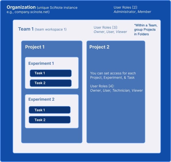 SciNote Data Structure 2025