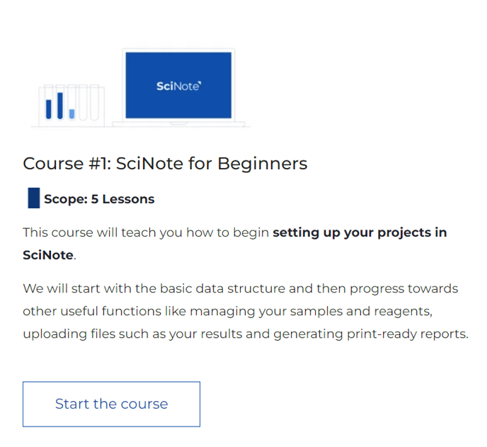 SciNote for Beginners