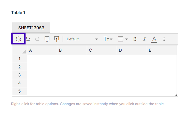 restore button