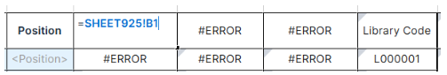 table error